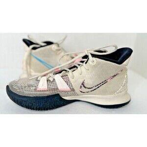 Nike Kyrie 7 Air Zoom Basketball Shoes Pale Ivory CZ0141-100 Men  8.5 Excellent